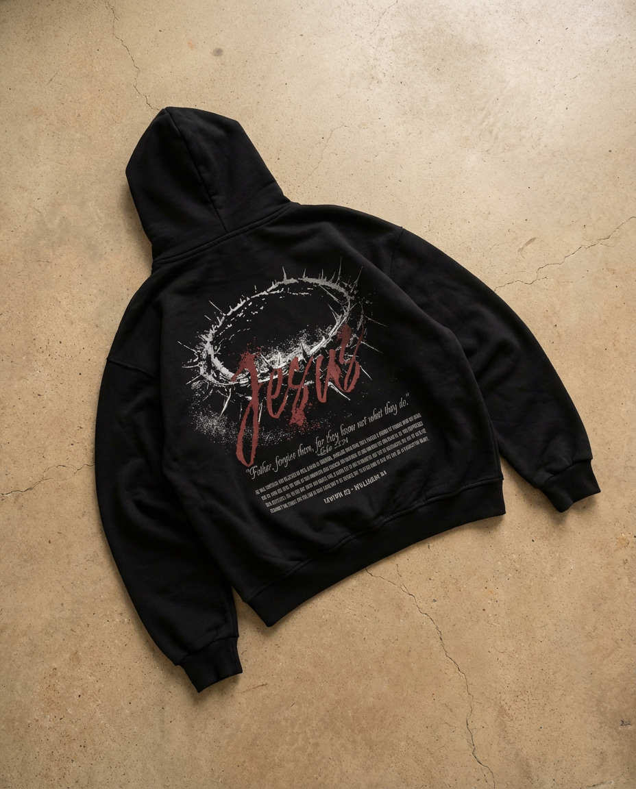 JESUS CROWN OVERSIZED HOODIE