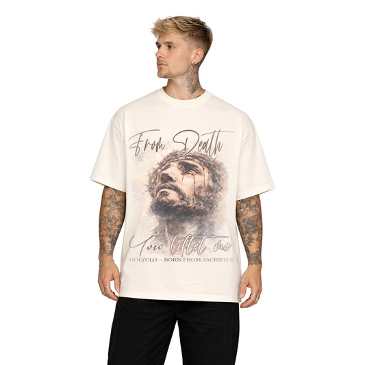 BORN FROM SACRIFICE OVERSIZED TEE