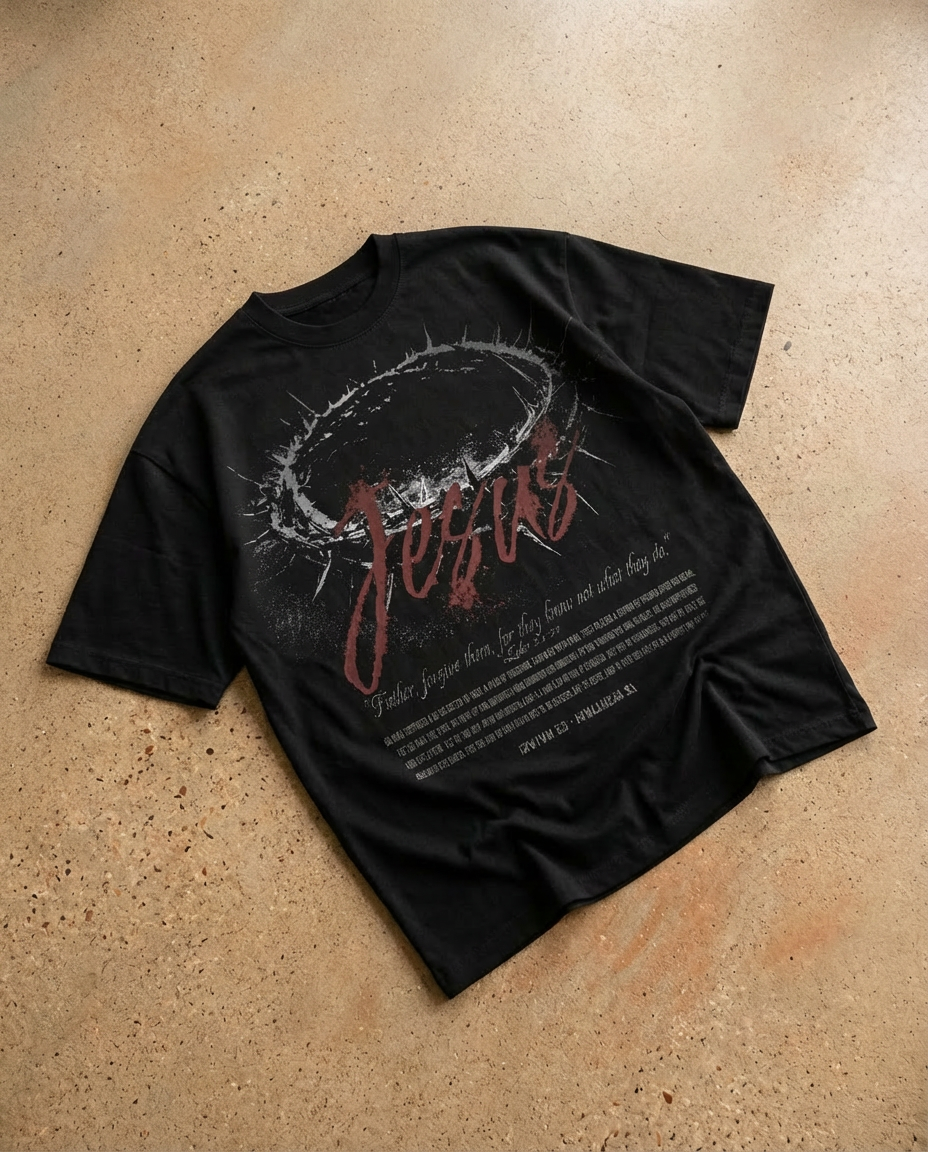 JESUS CROWN OVERSIZED TEE